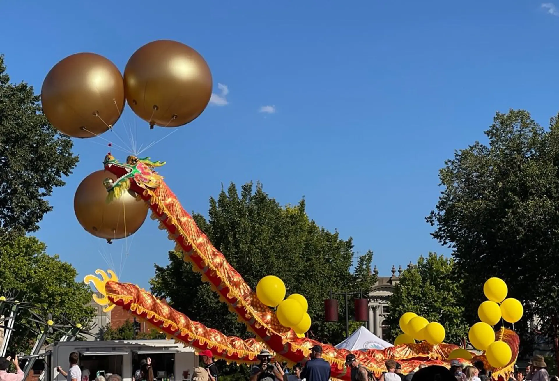 The Sky Dragon at Bendigo’s Lunar New Year celebration on Saturday 1 February. Photos courtesy of Carolyn Vickers.