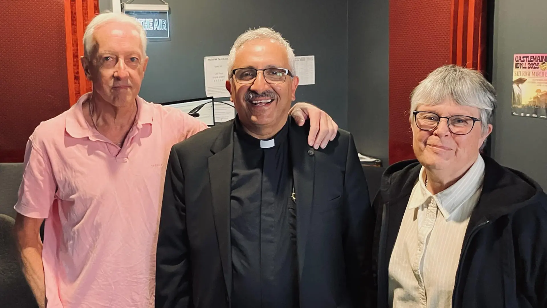 Slat and EC with guest Father Wahid.