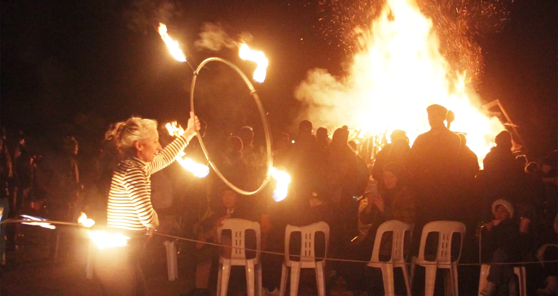 Entertainment at last year’s popular bonfire event.