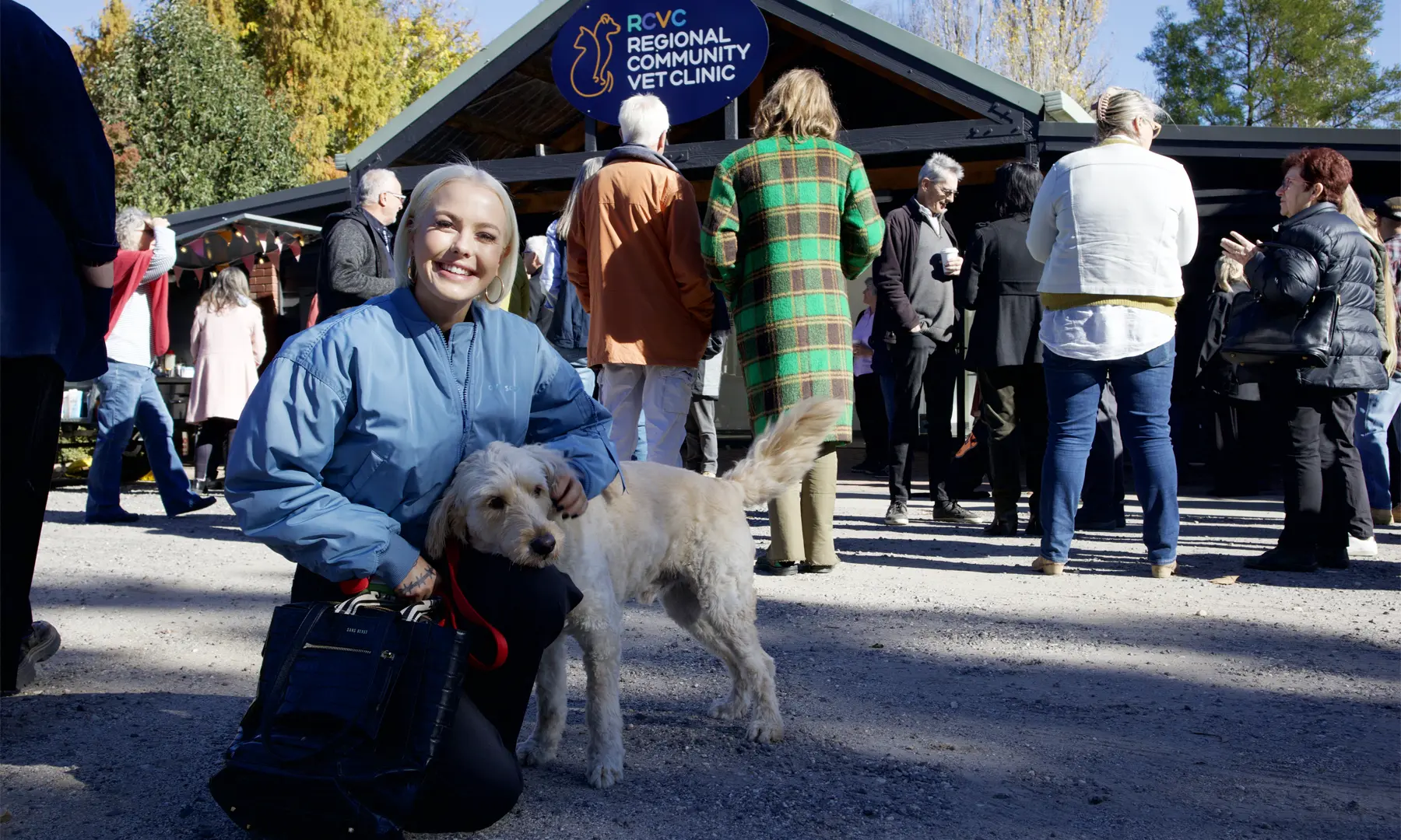 Georgie Purcell MP, Animal Justice Party Member for Northern Victoria, with Larry.