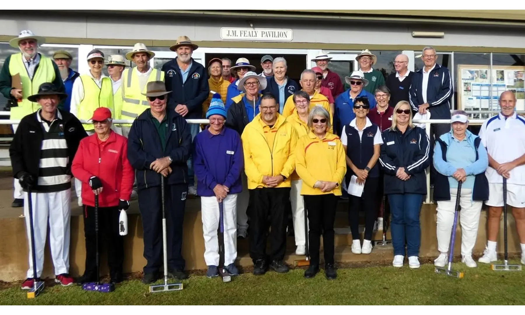 Players from Northern and Goldfields districts were among competitors at the NEDCA Golf Croquet Singles at Benalla.