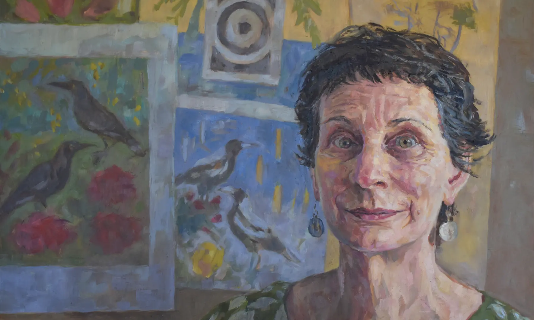 Esther Schouten - Kate Hudson in her Studio (Currawong’s Visit). Photo courtesy Cailin Grant-Jansen.