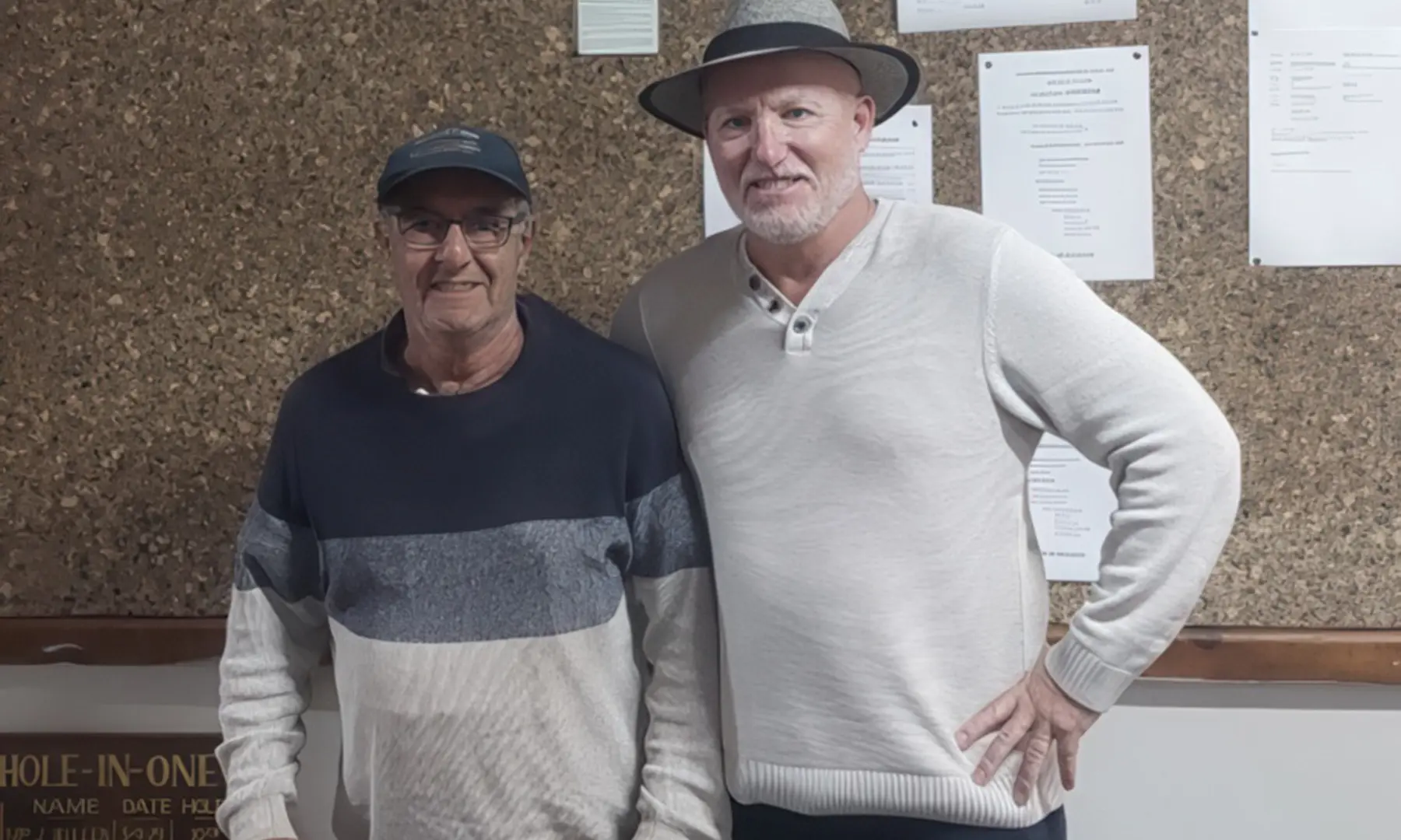 Winners Peter Gerolemou and Richard Ruff.